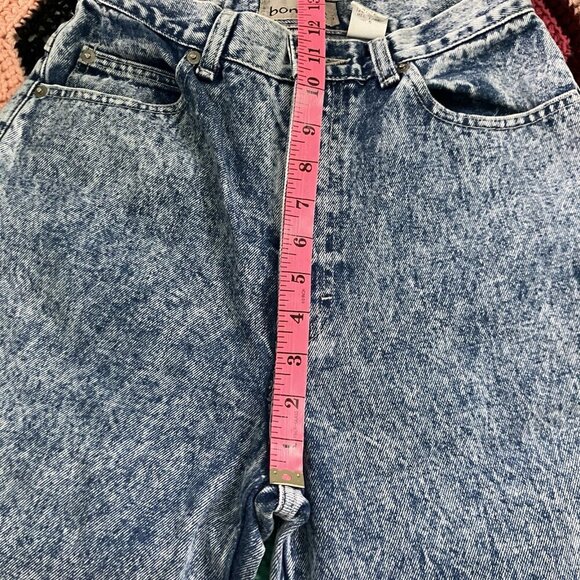 Vintage Bonjour Jean Shorts Womens 6 Acid Wash Long Walking Bermuda Denim Y2K - Picture 8 of 8